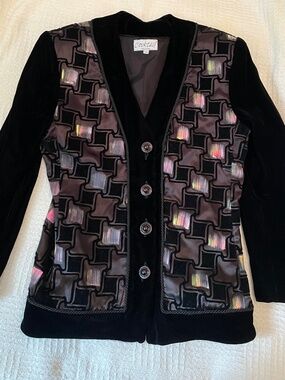 COCKTAIL MONTREAL brand, Made in Canada, Unique Dressy Jacket, Women’s size 12